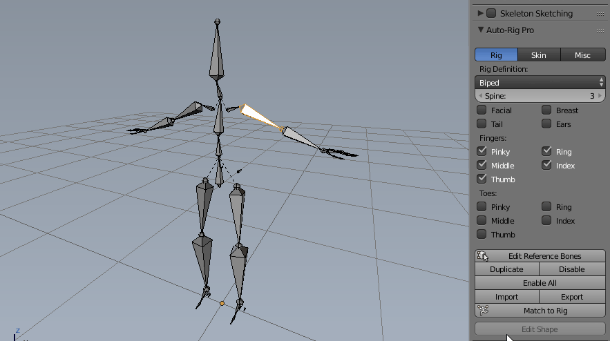 三维人物自动绑定Blender插件 Auto-Rig Pro 3.63.25