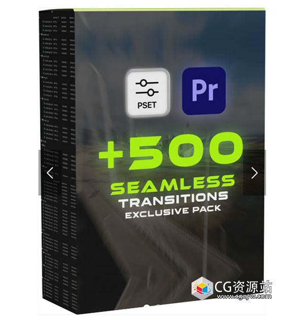 500+ seamless transitions pack +1500 sfx + 46 luts