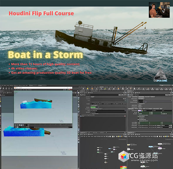 boat in a storm