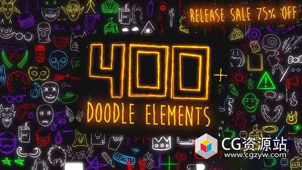 Flexline Hand Drawn Lines Elements Package